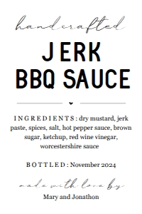 bbq sauce label: bbq sauce label