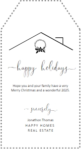 Realtor Tag - Happy Holidays: Realtor Tag - Happy Holidays