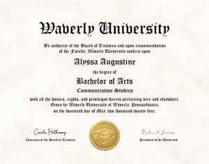 master's degree diploma design preview