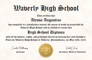 wallet size diploma: wallet size diploma