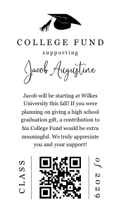 College Fund Graduation Sign with QR Code design preview