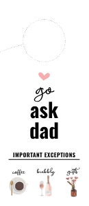 go ask dad door hanger design preview