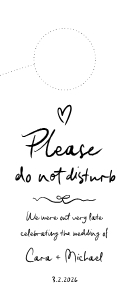 wedding do not disturb door hanger design preview