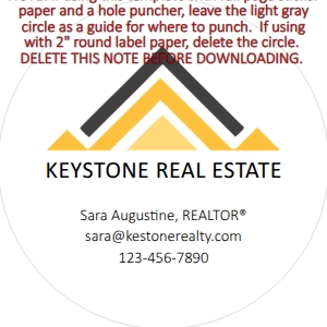 Realtor Sticker with logo: Realtor Sticker
