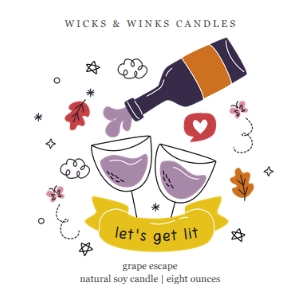 let's get lit thanksgiving candle label: thanksgiving candle label