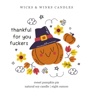thanksgiving candle label design preview