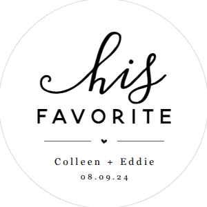 His Favorite Sticker 1.5": His and Her Favorite Sticker