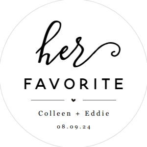 Her Favorite Sticker 1.5": His and Her Favorite Sticker