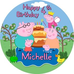 PeppaPigDP01-CakeImageRound design preview