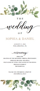GardenGreens_TheWeddingOf_Program_4x9: 630776634