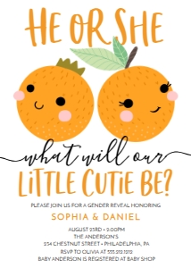 LittleCutie_GenderRevealInvite_5x7: 980407701