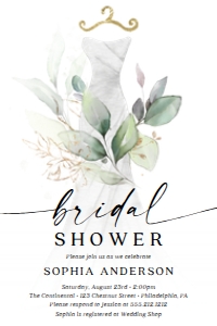 WatercolorGreenery_BridalShowerInvite_4x6: 1317039669