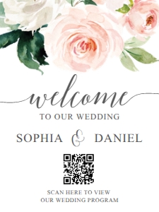 BlushingBlooms_QRWelcome_18x24: 1084156710