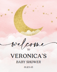 OverTheMoon_Pink_WelcomeSign_16x20: 1122654048