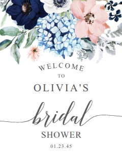 NavyBlooms_WelcomeSign_8x10: 708613985