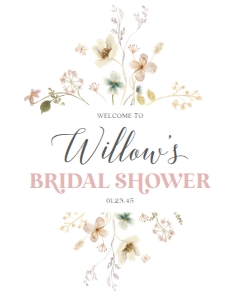 BohoWildflower_WelcomeSign_16x20: 1264872793
