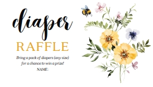 BeeWildflower_Yellow_DiaperRaffle_2x3.5: 1258713696