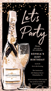 RoseGoldChampagne_BirthdayDigitalInvite_1080x1920px: 1132396506