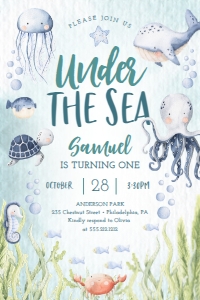 UnderTheSea_BirthdayInvite_4x6: 1304622975