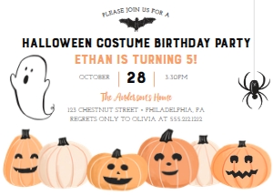 HalloweenCostume_BirthdayParty_Invite_5x7: 1291241126