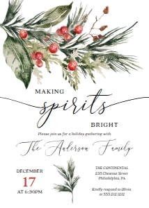 ElegantChristmas_MakingSpiritsBright_Invite_5x7: 1117480779