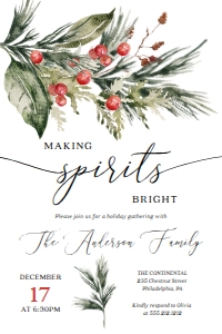 ElegantChristmas_MakingSpiritsBright_Invite_4x6: 1117480779