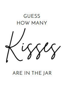 ModernMinimalist_KissesSign_5x7: 1309546093