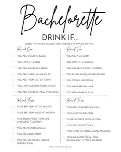 ModernMinimalistGame_DrinkIf_8x10: 1309546093
