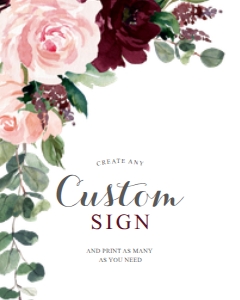 BlushBurgundy_CustomSign_8x10: 1329144653