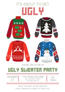 AboutToGetUglySweater_PartyInvite_5x7: 642795710