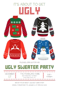 AboutToGetUglySweater_PartyInvite_4x6: 642795710