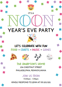 NoonYearsEve_NewYearsPartyInvite_5x7: 901122316