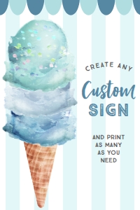 IceCreamBlue_CustomSign_4x6: 1343946653