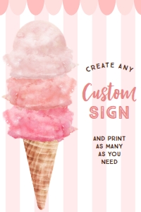 IceCreamPink_CustomSign_4x6: 1329971570