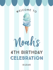 IceCreamBlue_WelcomeSign_18x24: 1344279675
