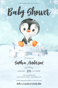 AdorablePenguinBlue_BabyShowerInvite_4x6: 1346823369