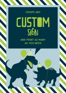 Dino_CustomSign_5x7: 1357489419