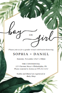 TropicalMonstera_GenderRevealInvite_4x6: 819527347