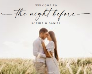 TheNightBefore_WelcomeHorz_16x20: 1223882451
