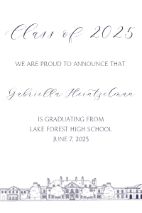 LFHS 4x6 grad line drawing w/photo: LFHS Grad announce line drawing with photo 4x6 + 5x7