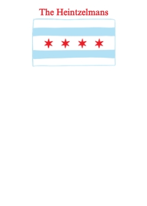 Chicago Note Cards 5x7: Chicago hand drawn notes