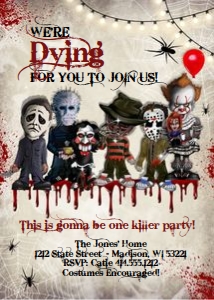 TAN KILLER HALLOWEEN PARTY INVITATION: 1271174243