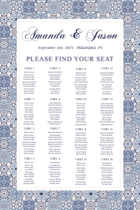 dusk pink tiles seating chart 24x36 design preview