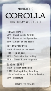 Ocean Pier Outer Banks Weekend digital design preview