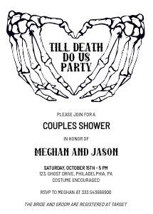 Shull halloween Couples Shower design preview
