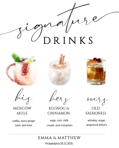signature cocktails 16x20 design preview