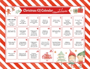 Elf Advent Calendar design preview