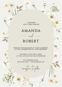 Daisy boho invitation w01 design preview