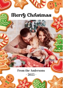 Christmas greetings card cookies: Christmas greetings card cookies gingerbread
