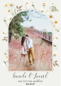 daisy boho arch save the date w01 design preview